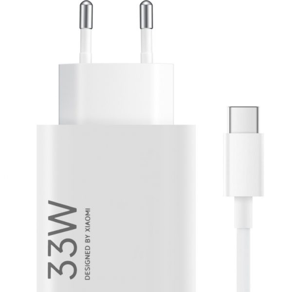 شارژر 33W شیائومی اورجینال به همراه کابل تبدیل USB-C