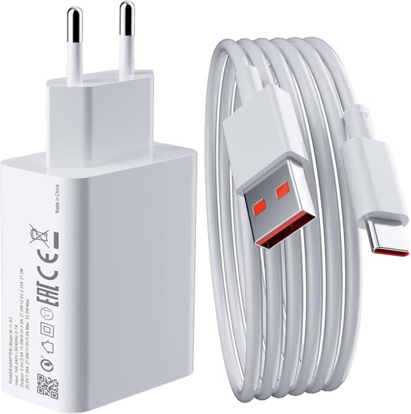 شارژر 33W شیائومی اورجینال به همراه کابل تبدیل USB-C