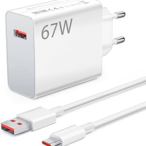 شارژر دیواری 67W فست Xiaomi به همراه کابل شارژ Type-C