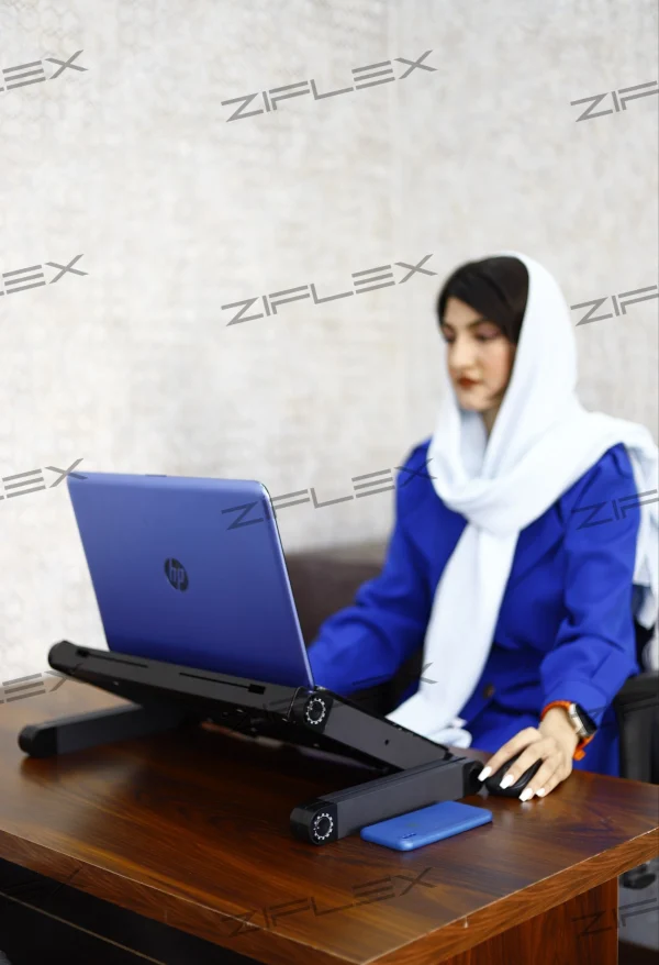 میز لپ تاپ تاشو فن دار زیفلکس