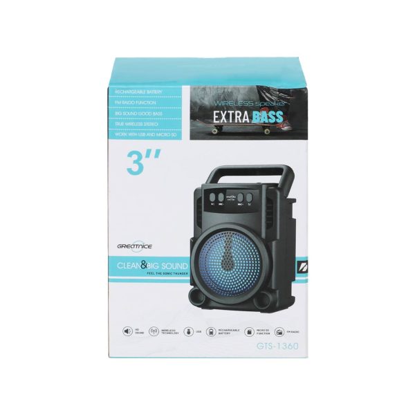 اسپیکر بلوتوثی گریت نایس مدل GTS-1360