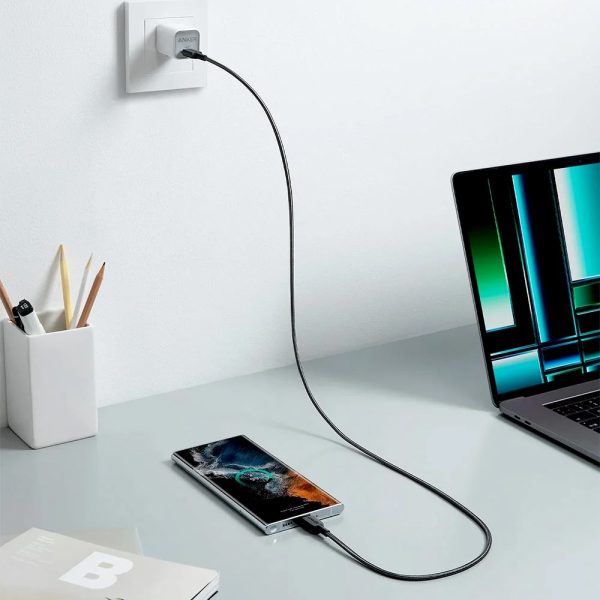 کابل تبدیل USB-C به USB-C انکر مدل A81F5H21 طول 0.9 متر