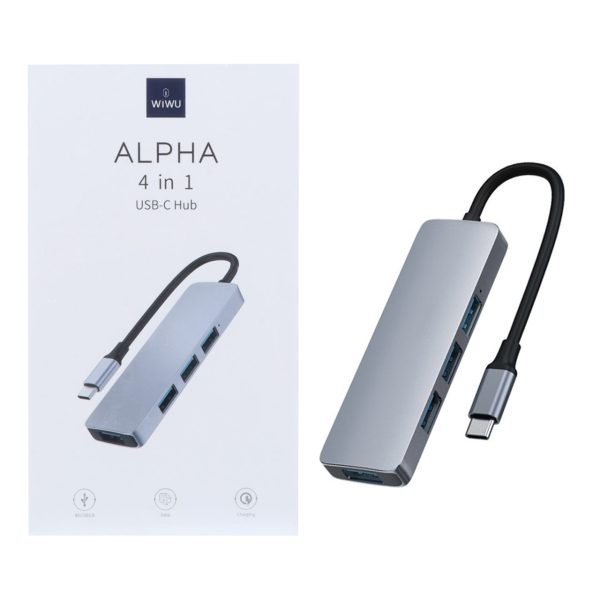 هاب 4 پورت Wiwu Type-C مدل Alpha 440 Pro