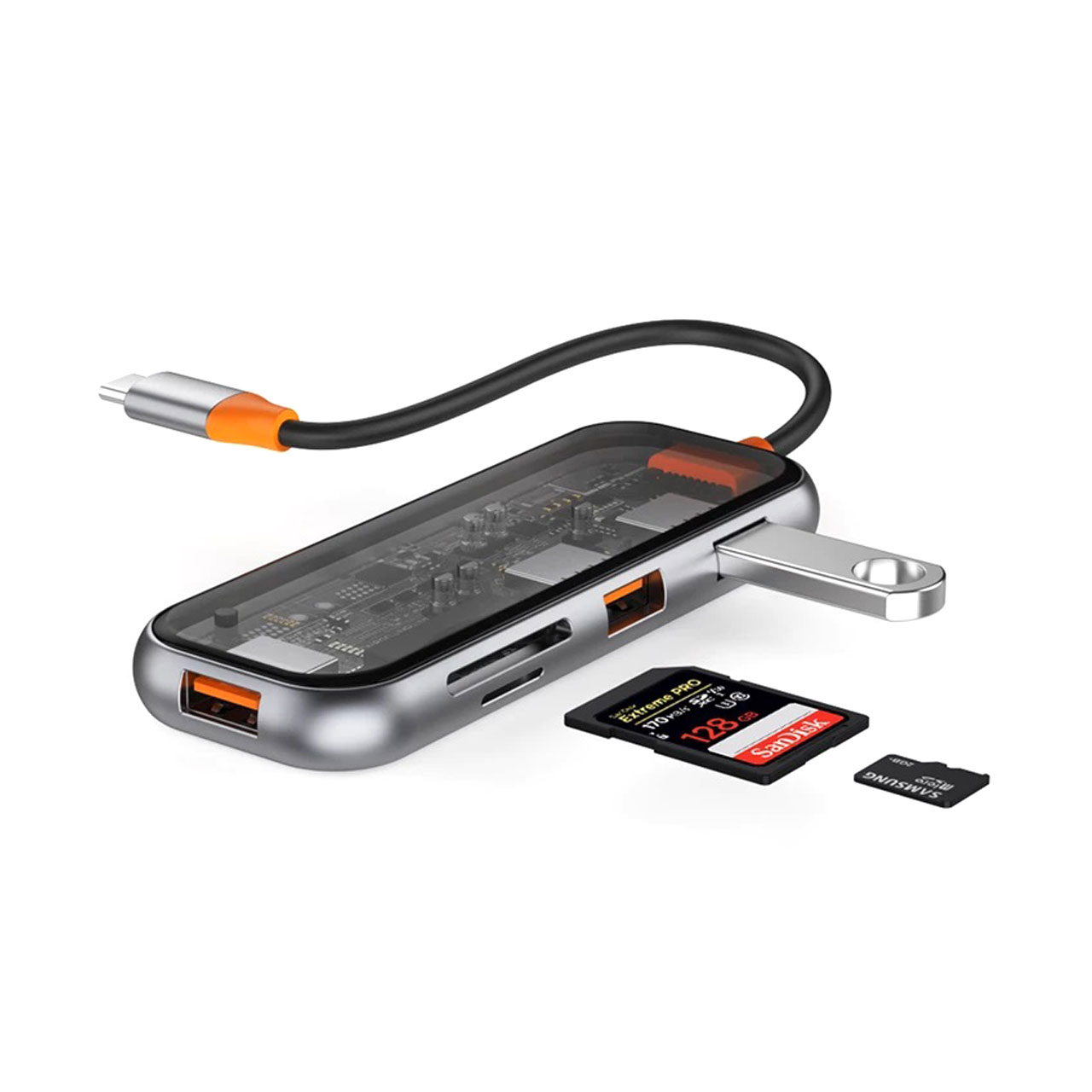 هاب 5 پورت تایپ سی ویوو مدل New Cyber CB005